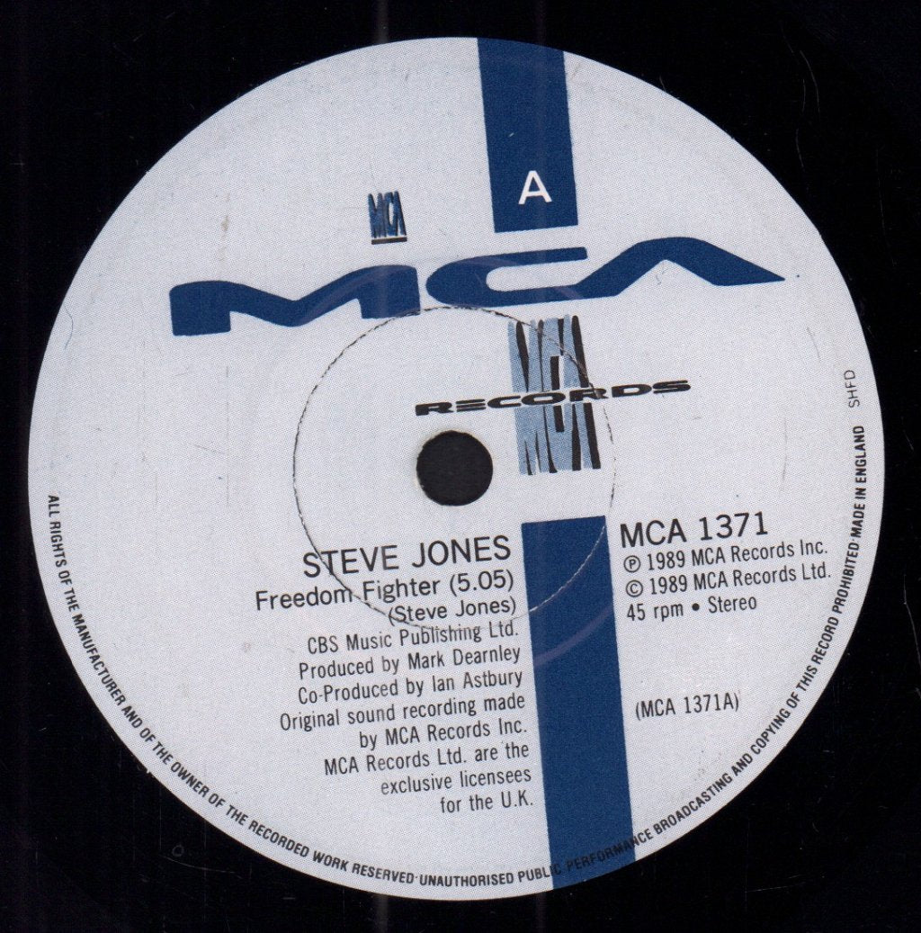 Steve Jones - Freedom Fighter - 7 Inch