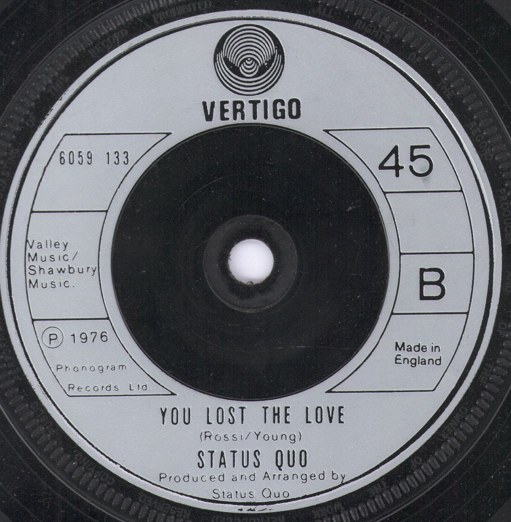 Status Quo - Rain - 7 Inch