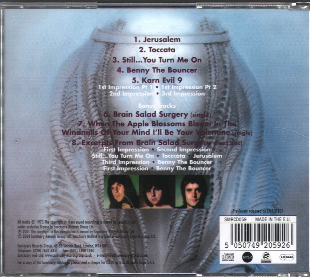 Emerson, Lake & Palmer - Brain Salad Surgery - Cd