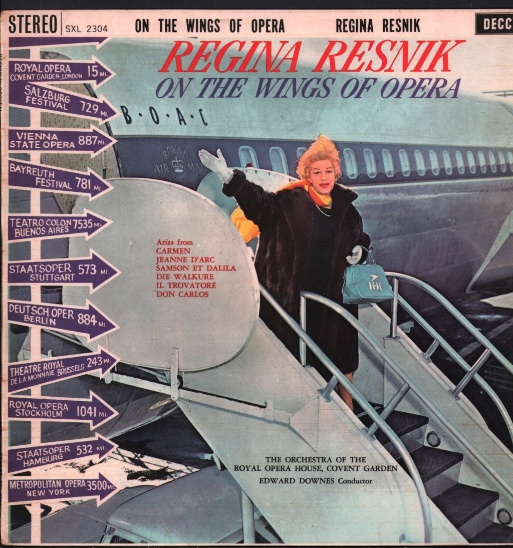 Regina Resnik - On The Wings Of Opera - Lp