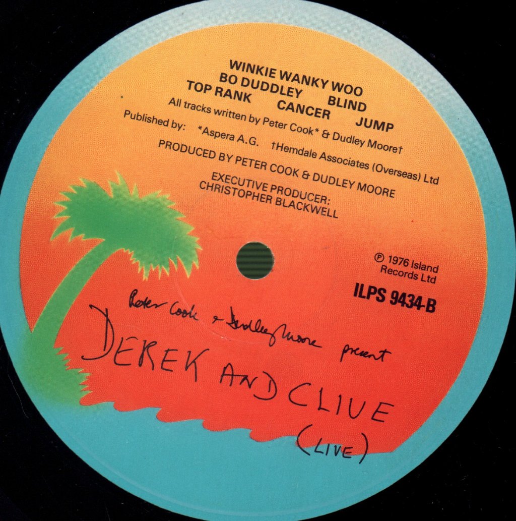 Peter Cook And Dudley Moore - Derek And Clive Live - Lp