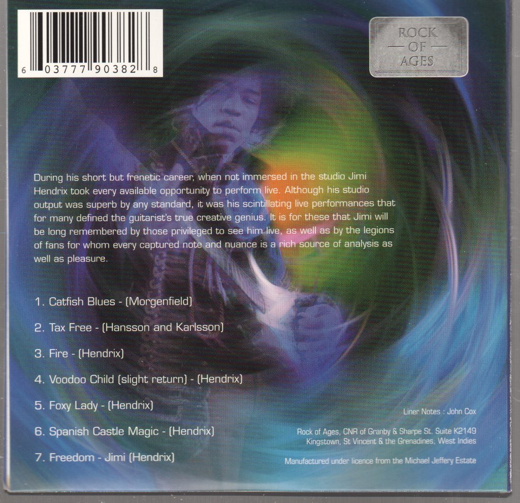 Jimi Hendrix Experience - Live In Copenhagen - Cd