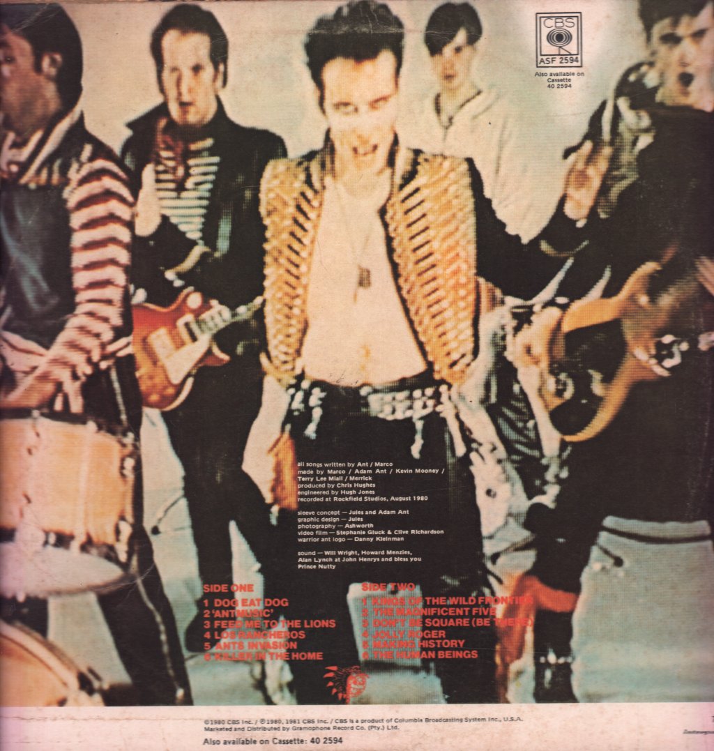 Adam And The Ants - Kings Of The Wild Frontier - Lp