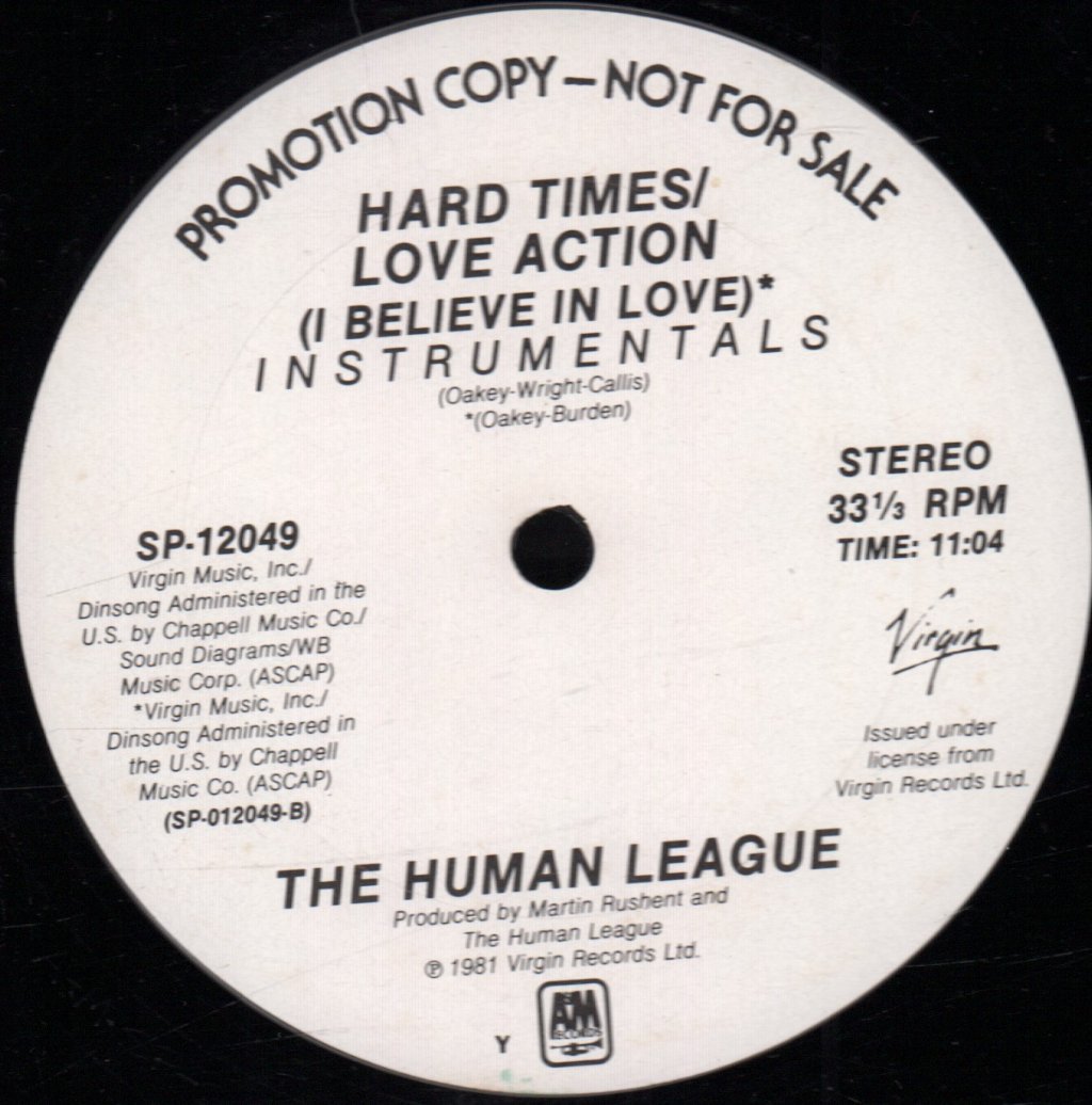 Human League - Hard Times/Love Action - 12 Inch