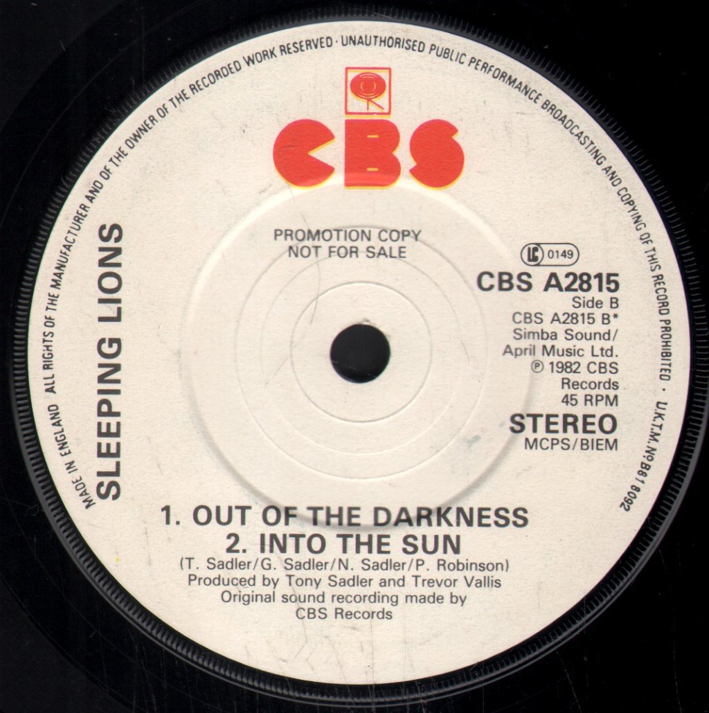 Sleeping Lions - Wonderful You Are - 7 Inch