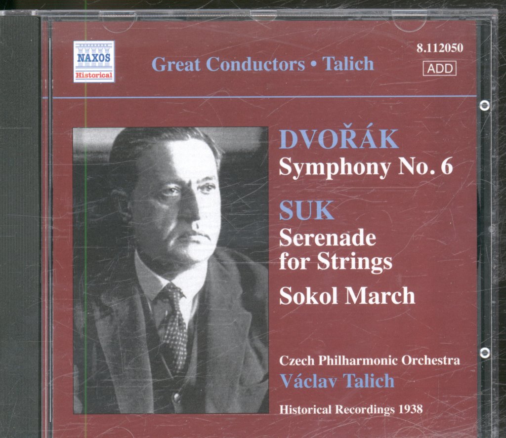 Czech Philharmonic Orchestra, Vaclav Talich - Dvorak - Symphony No 6 Suk - Serenade For Strings - Cd