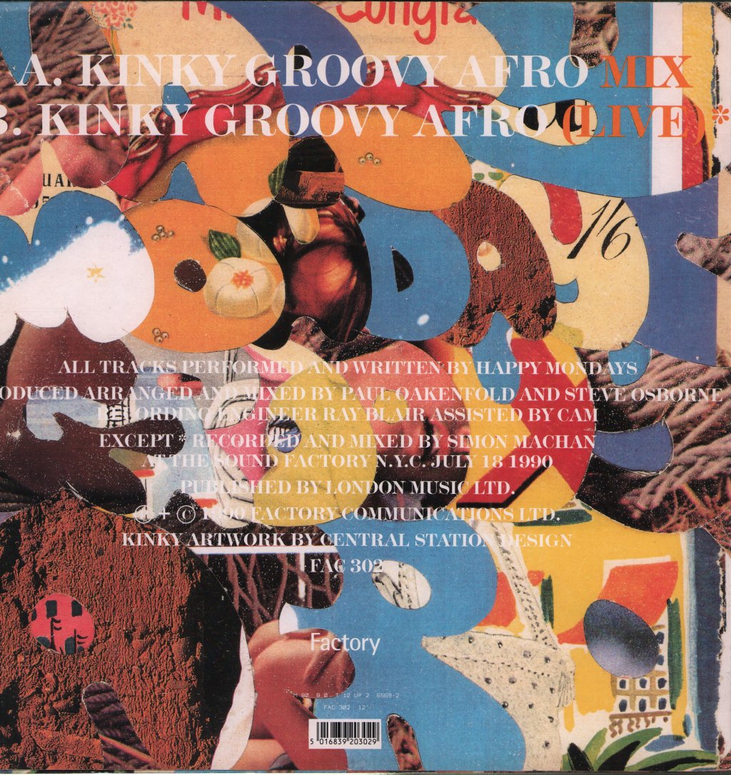 Happy Mondays - Kinky Groovy Afro Mix - 12 Inch