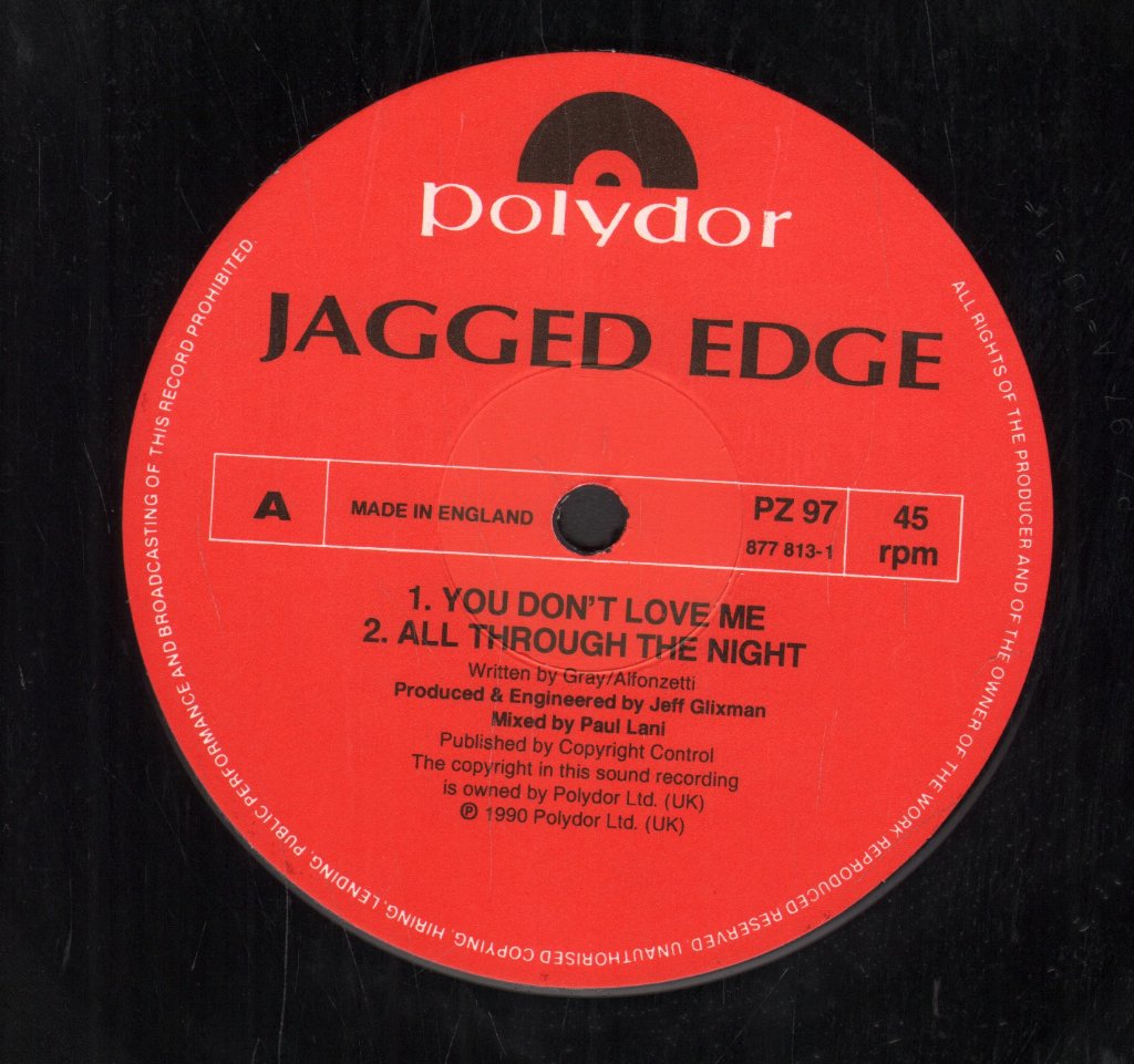 Jagged Edge (Rock/Metal Group) - You Don't Love Me - 12 Inch