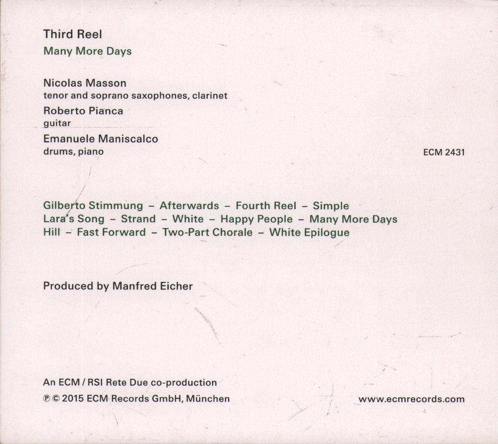 Third Reel - Many More Days - Cd