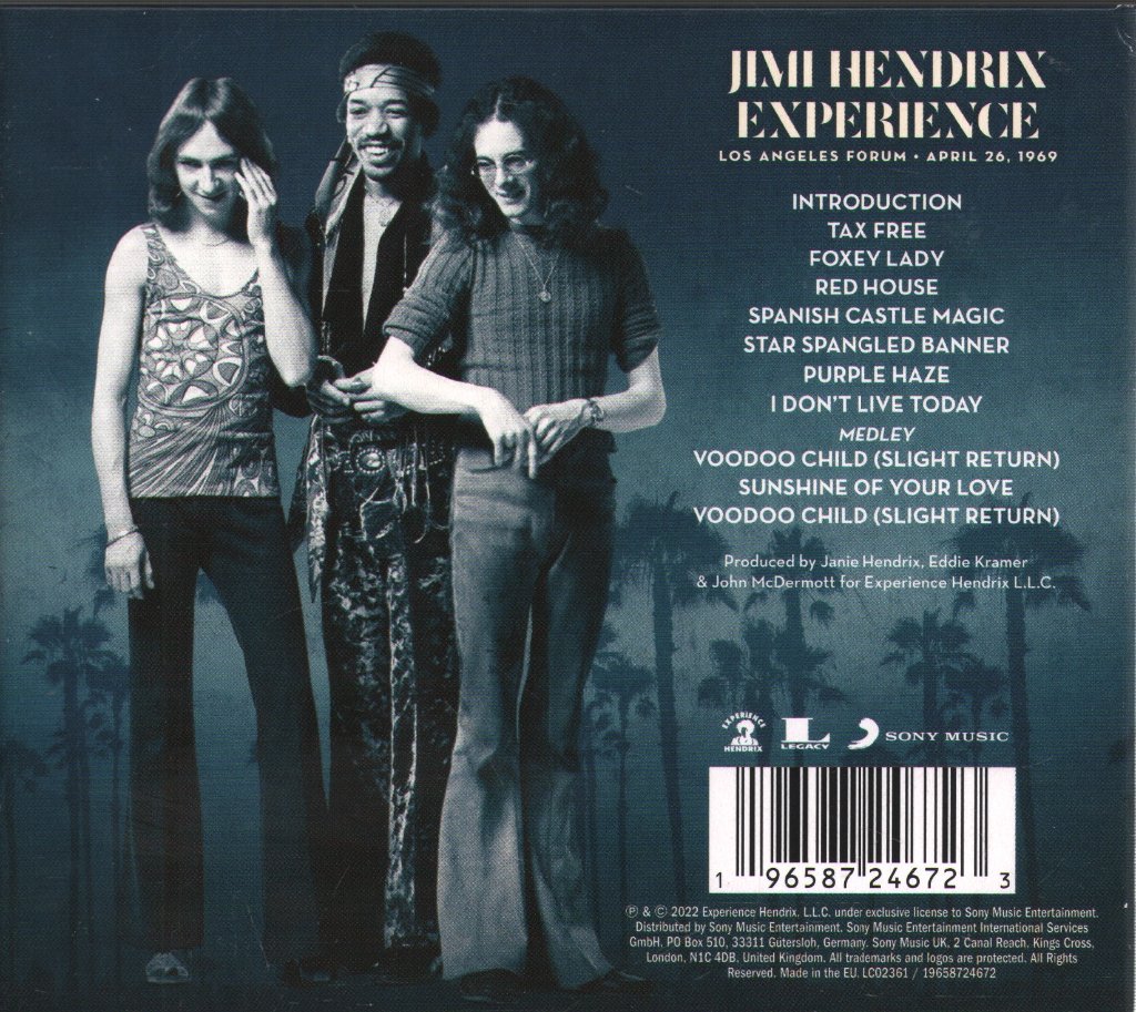 Jimi Hendrix Experience - Los Angeles Forum • April 26, 1969 - Cd