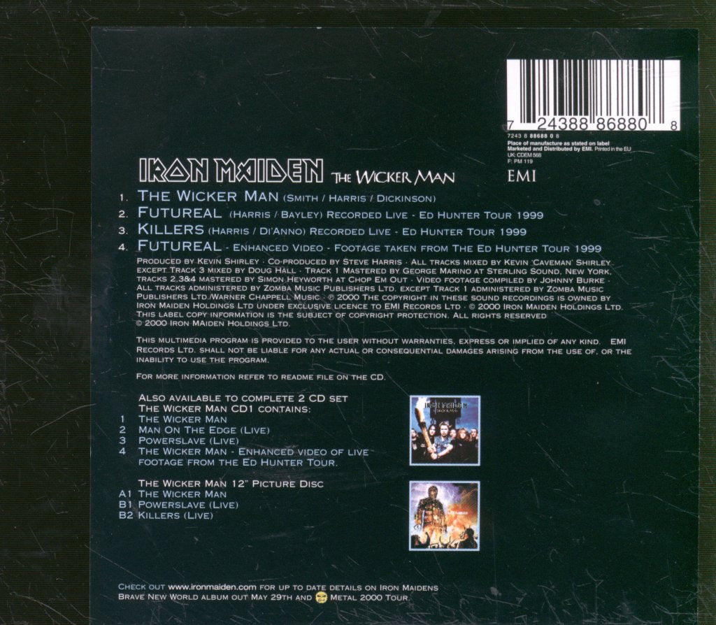 Iron Maiden - Wicker Man - Cd