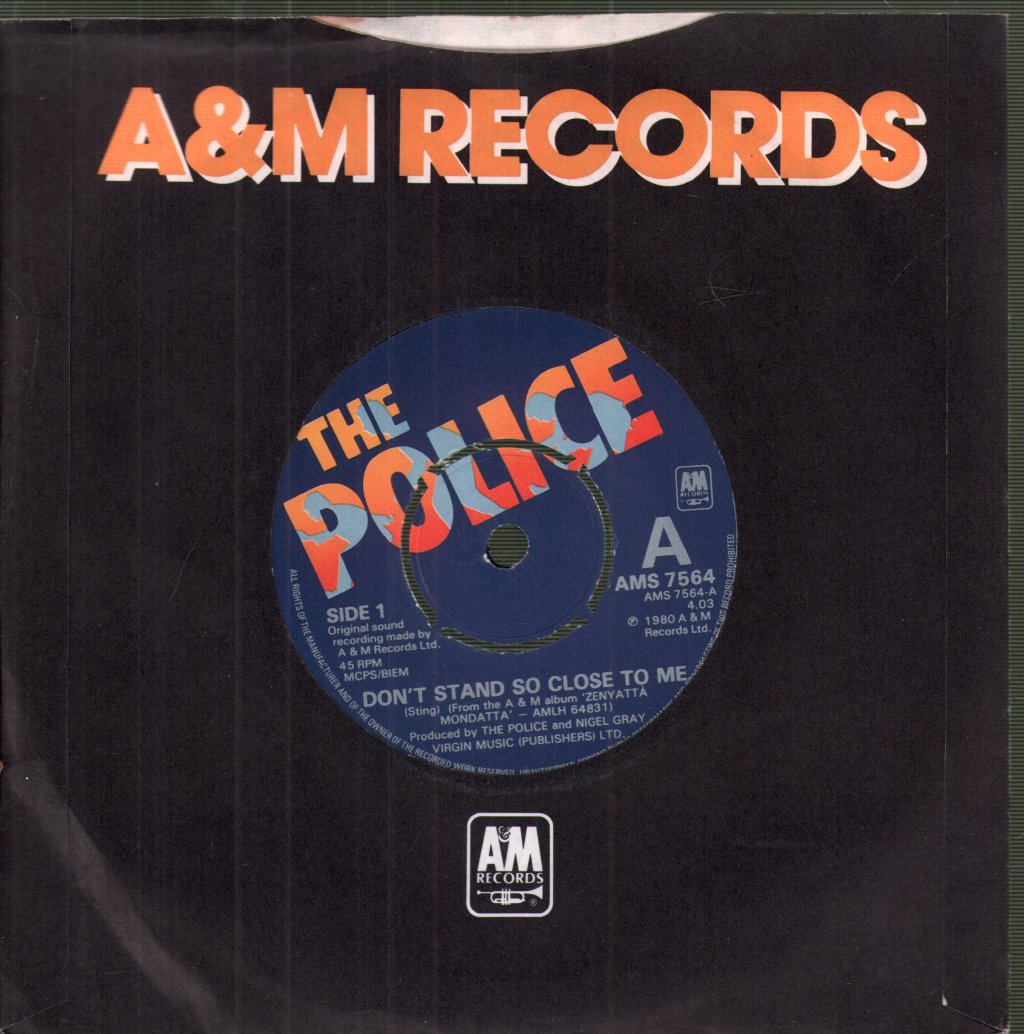 Police - Don't Stand So Close To Me - 7 Inch