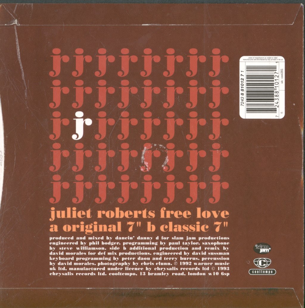 Juliet Roberts - Free Love - 7 Inch