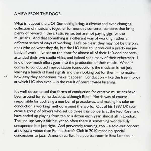 London Improvisers Orchestra - Lio Leo Leon - Cd