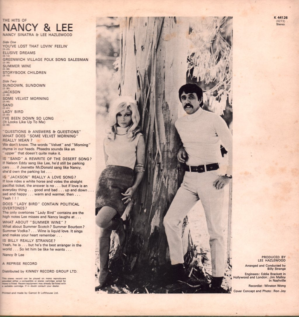 Nancy Sinatra And Lee Hazlewood - Nancy And Lee - Lp