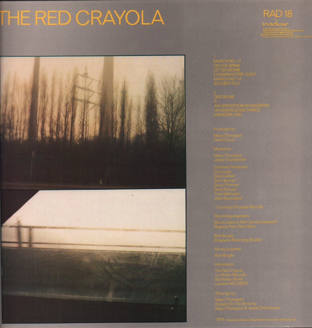 Red Krayola - Soldier-Talk - Lp