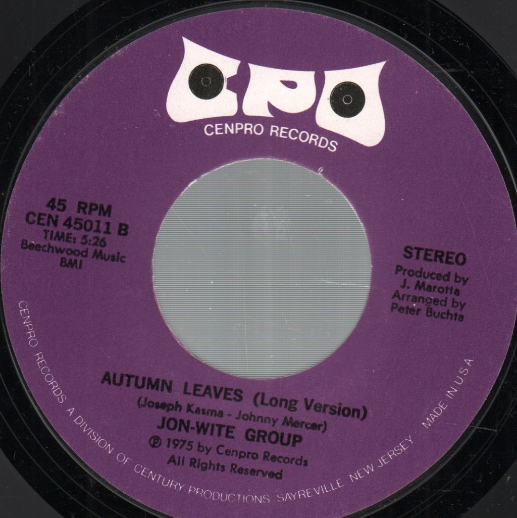 Jon Wite Group - Autumn Leaves - 7 Inch