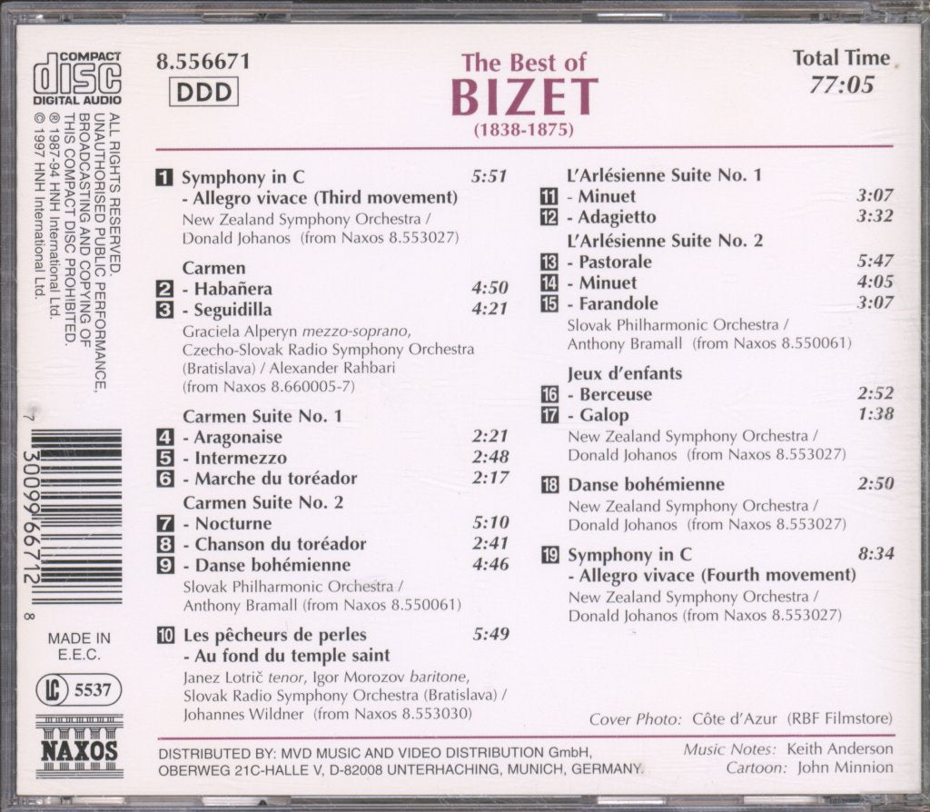 Various Artists - Best Of Bizet - Cd