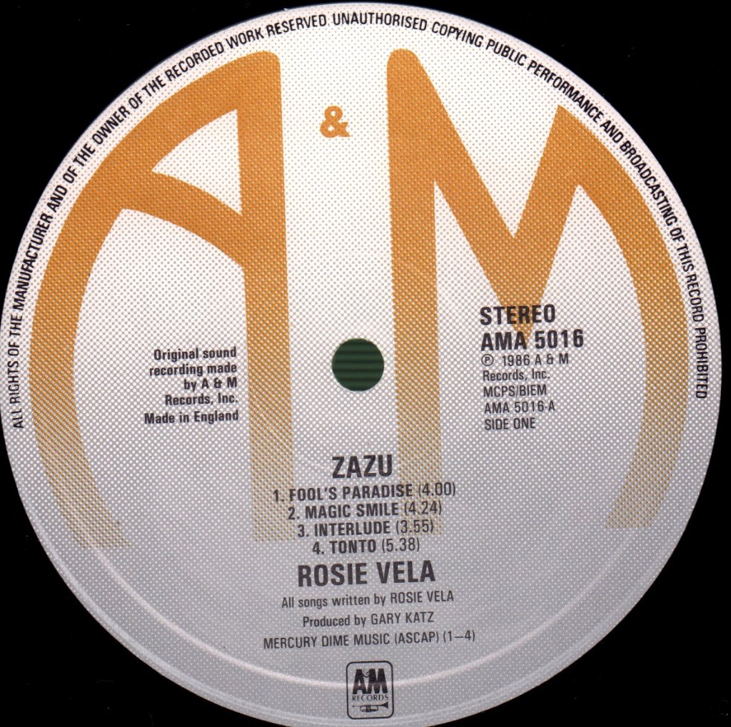 Rosie Vela - Zazu - Lp