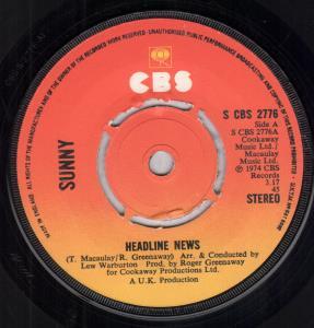 Sunny - Headline News - 7 Inch