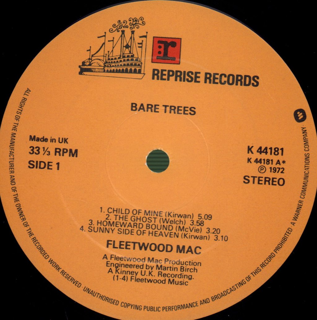 Fleetwood Mac - Bare Trees - Lp