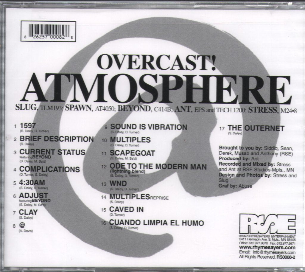 Atmosphere - Overcast! - Cd