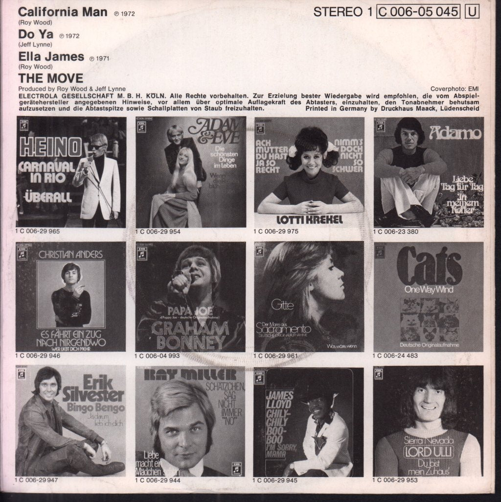 Move - California Man - 7 Inch