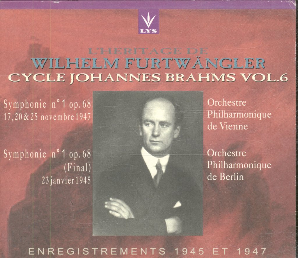 Wilhelm Furtwangler - L'Heritage de Wilhelm Furtwängler: Cycle Johannes Brahms Vol 6 - Cd