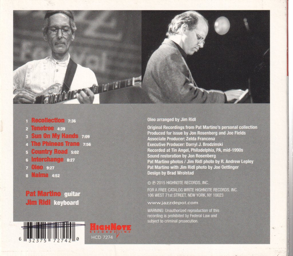 Pat Martino, Jim Ridl - Nexus - Cdr