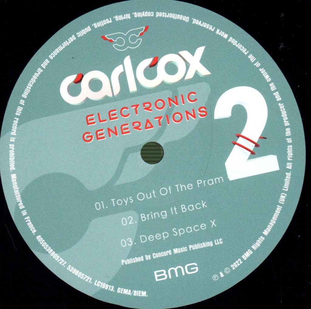 Carl Cox - Electronic Generations - Double Lp
