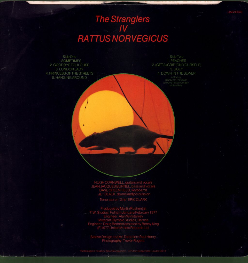 Stranglers - IV Rattus Norvegicus - Lp
