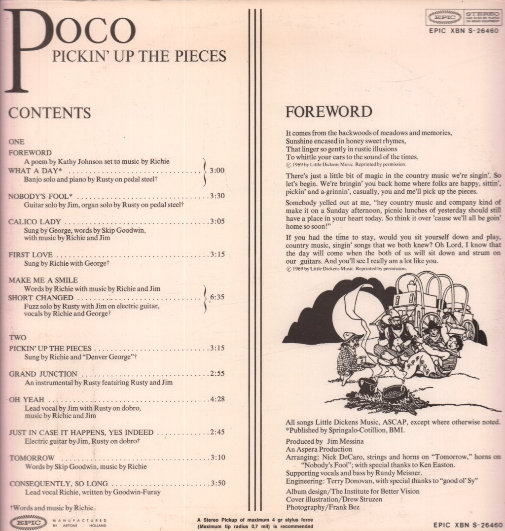 Poco - Pickin' Up The Pieces - Lp