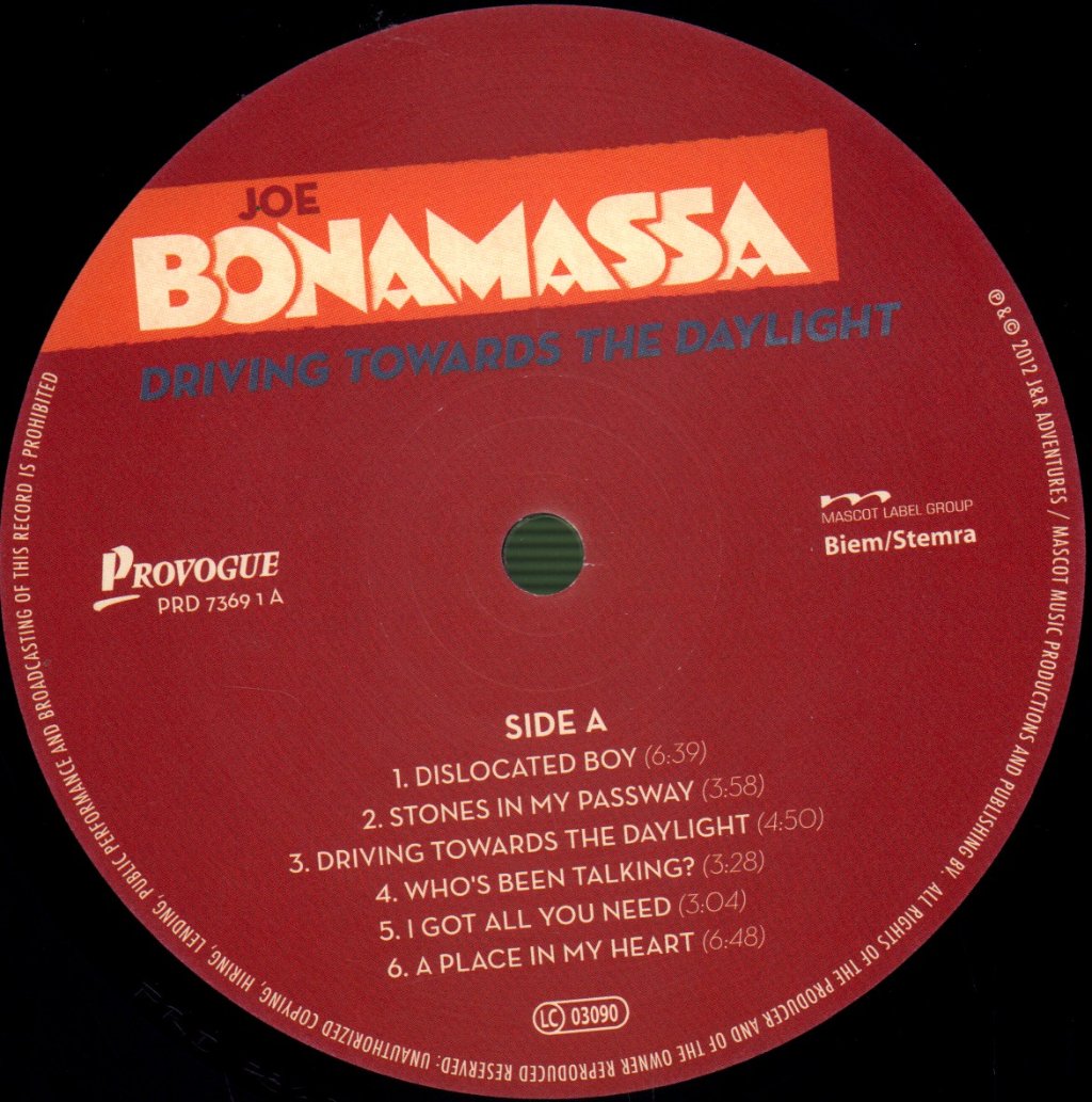 Joe Bonamassa - Driving Towards The Daylight - Lp
