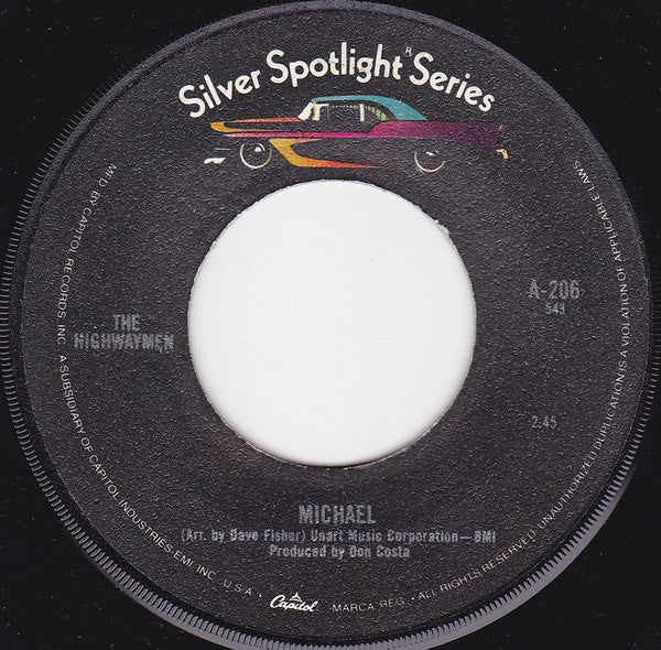 Highwaymen - Michael / Cotton Fields - 7 Inch