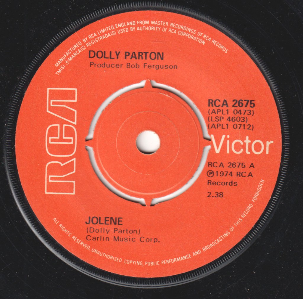 Dolly Parton - Jolene - 7 Inch