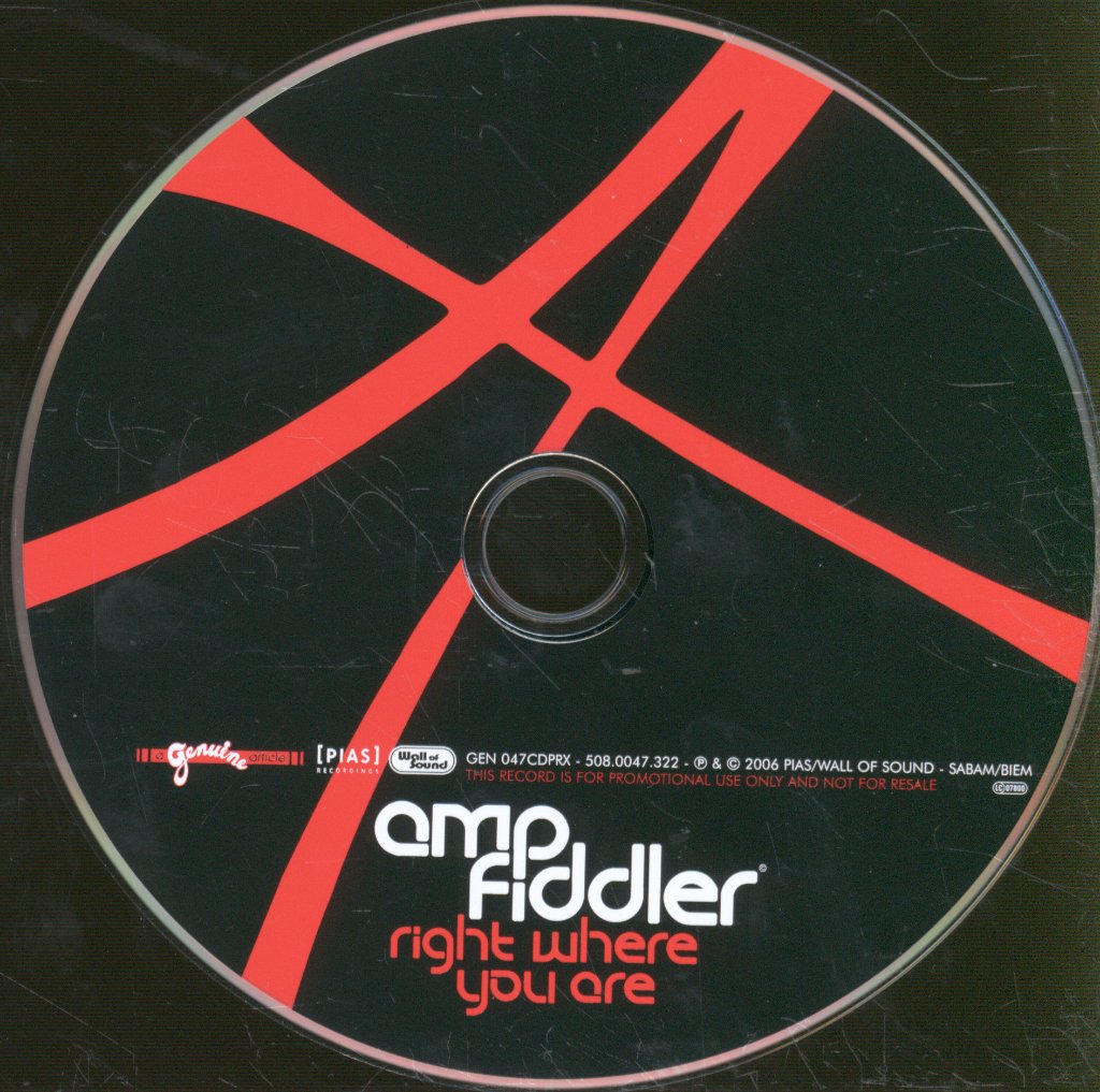 Amp Fiddler - Right Where You Are - Cd