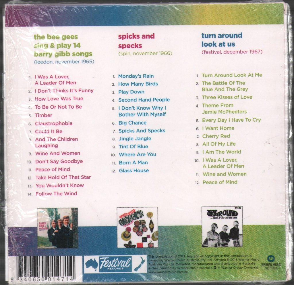 Bee Gees - Festival Albums Collection 1965-67 - Cd Set