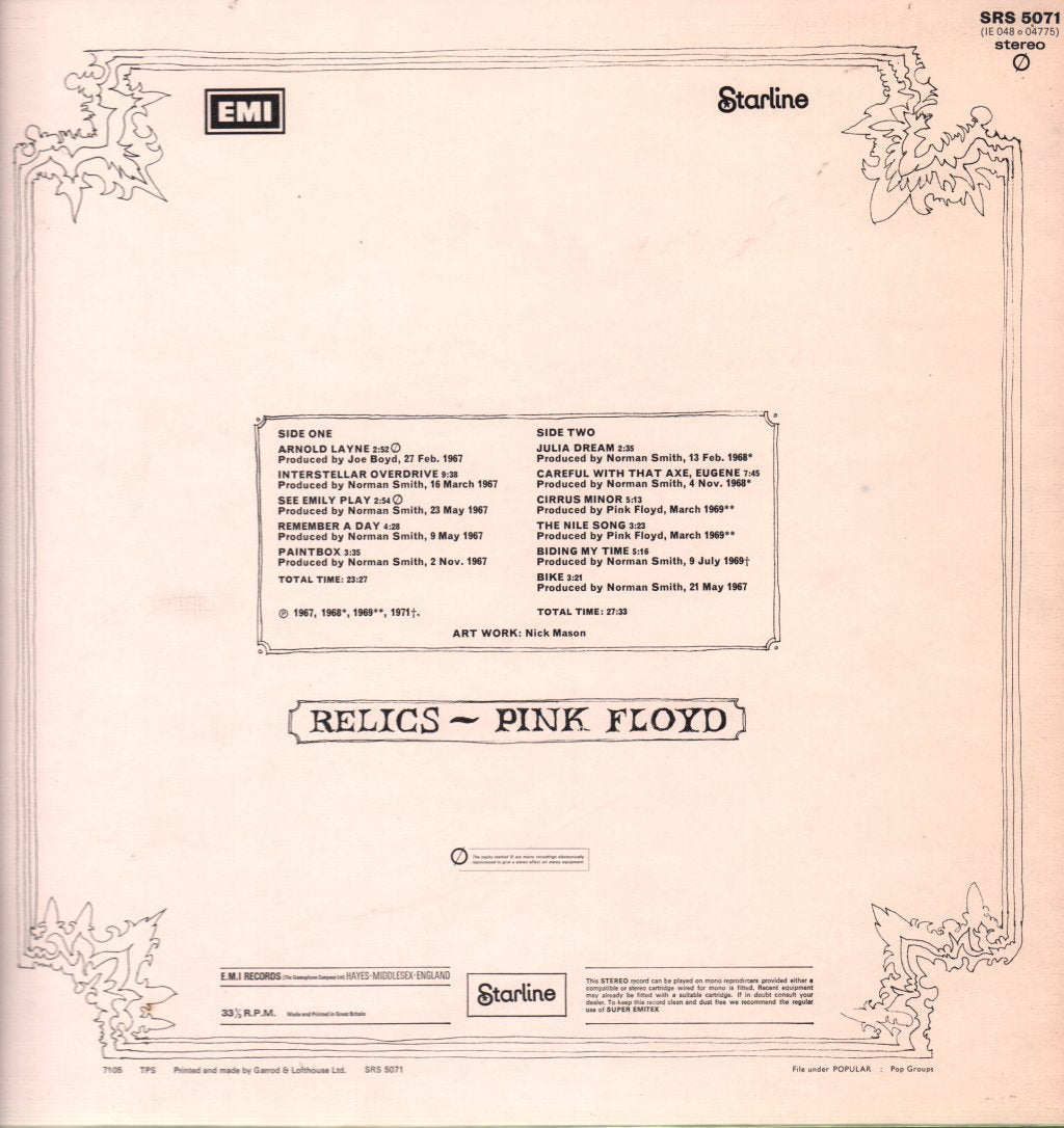 Pink Floyd - Relics - Lp