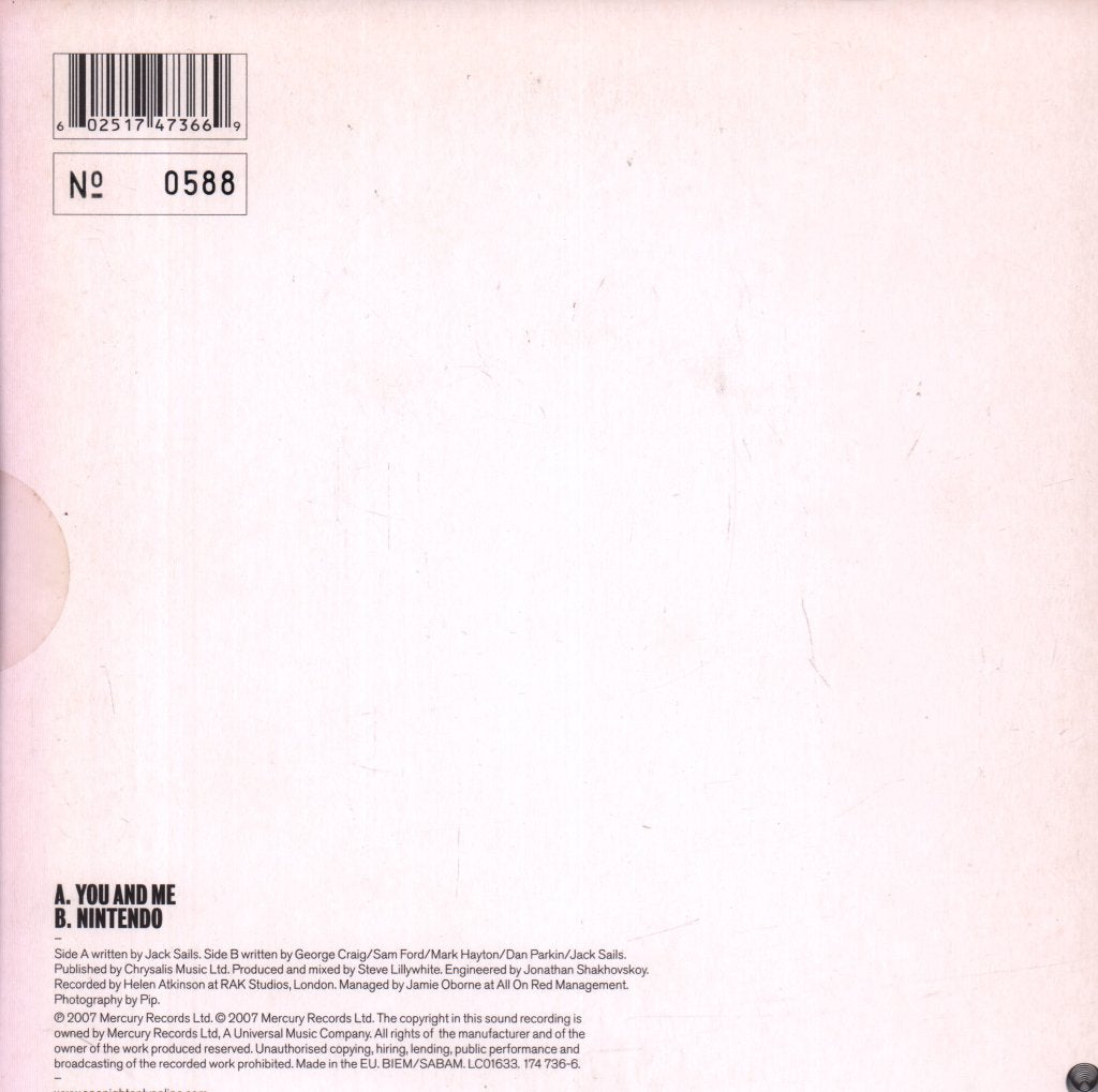 One Night Only - You And Me - 7 Inch