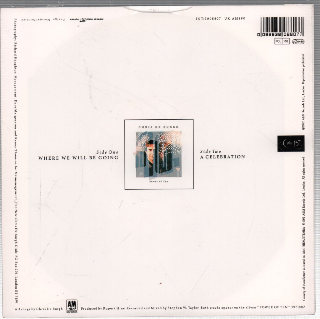 Chris De Burgh - Making The Perfect Man - 7 Inch