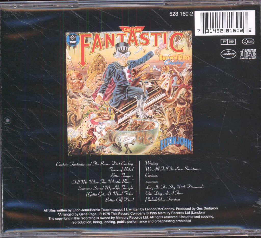 Elton John - Captain Fantastic And The Brown Dirt Cowboy - Cd