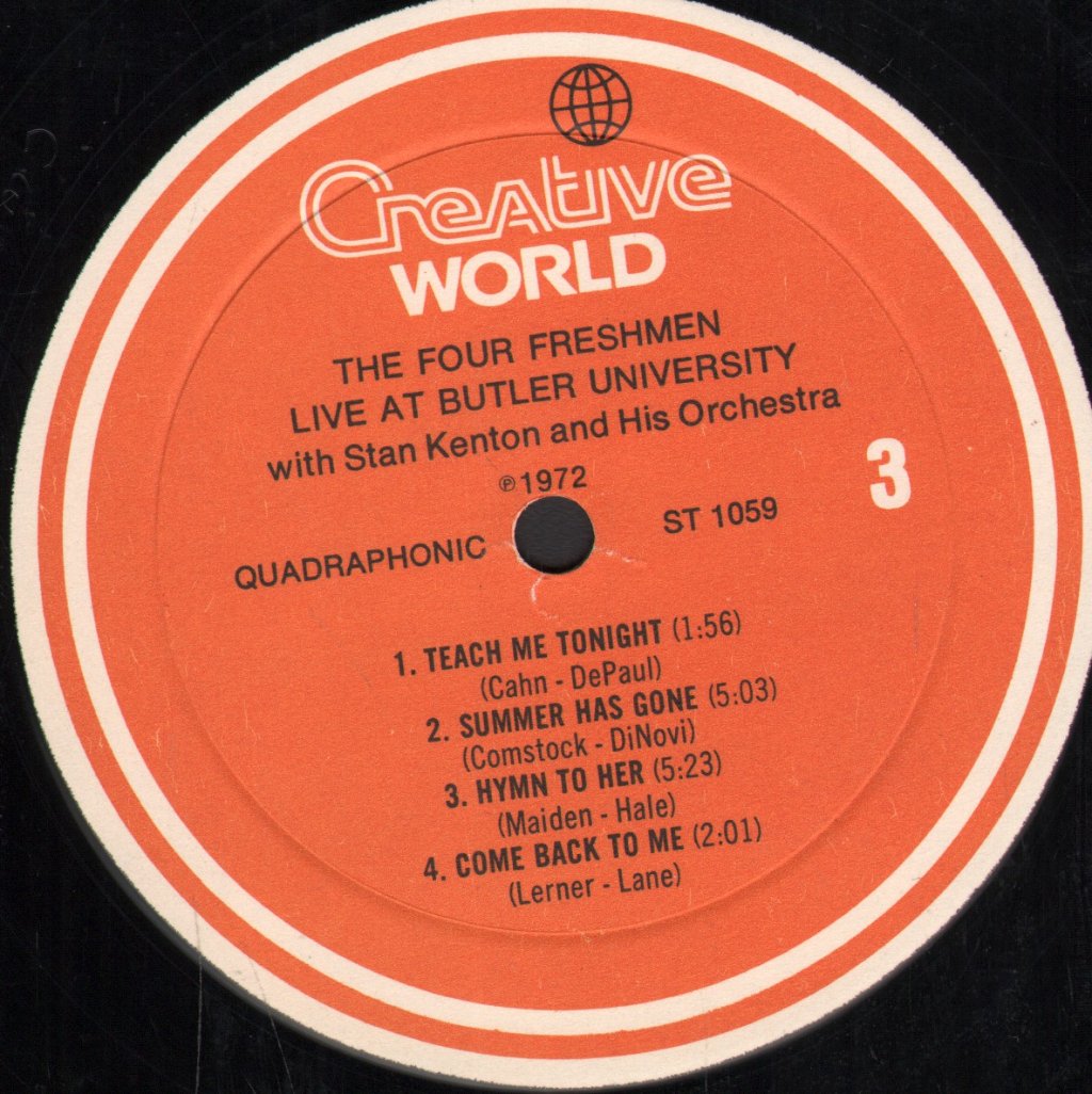 Four Freshmen - Live At Butler University - Double Lp
