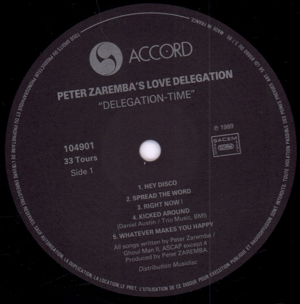 Peter Zaremba's Love Delegation - Delegation Time - Lp