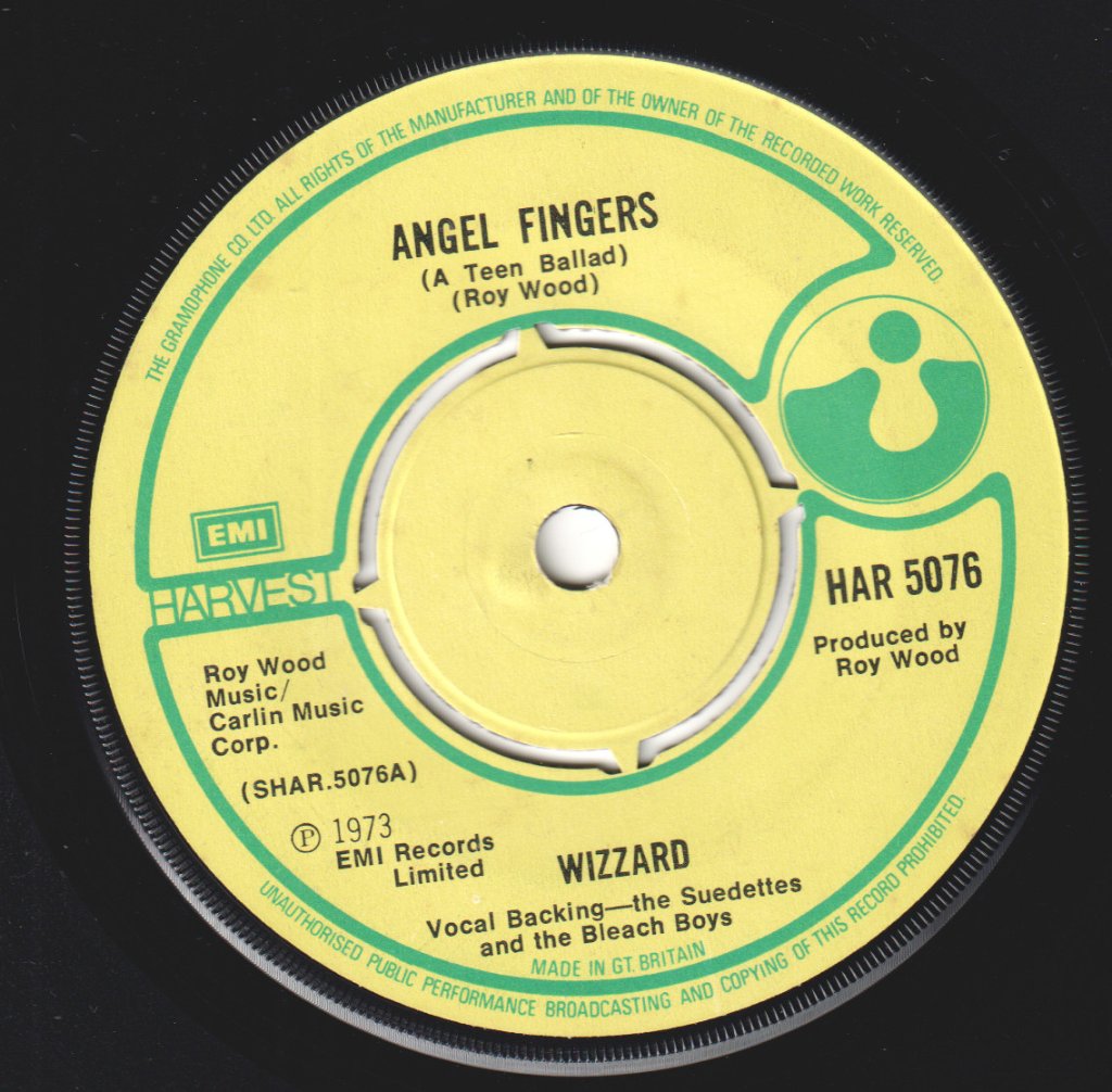 Wizzard (Roy Wood) - Angel Fingers - 7 Inch