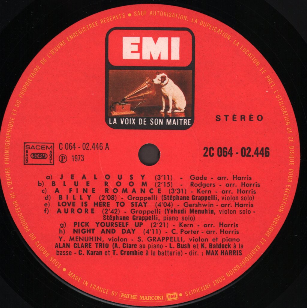 Yehudi Menuhin / Stephane Grappelli - Jalousie - Lp