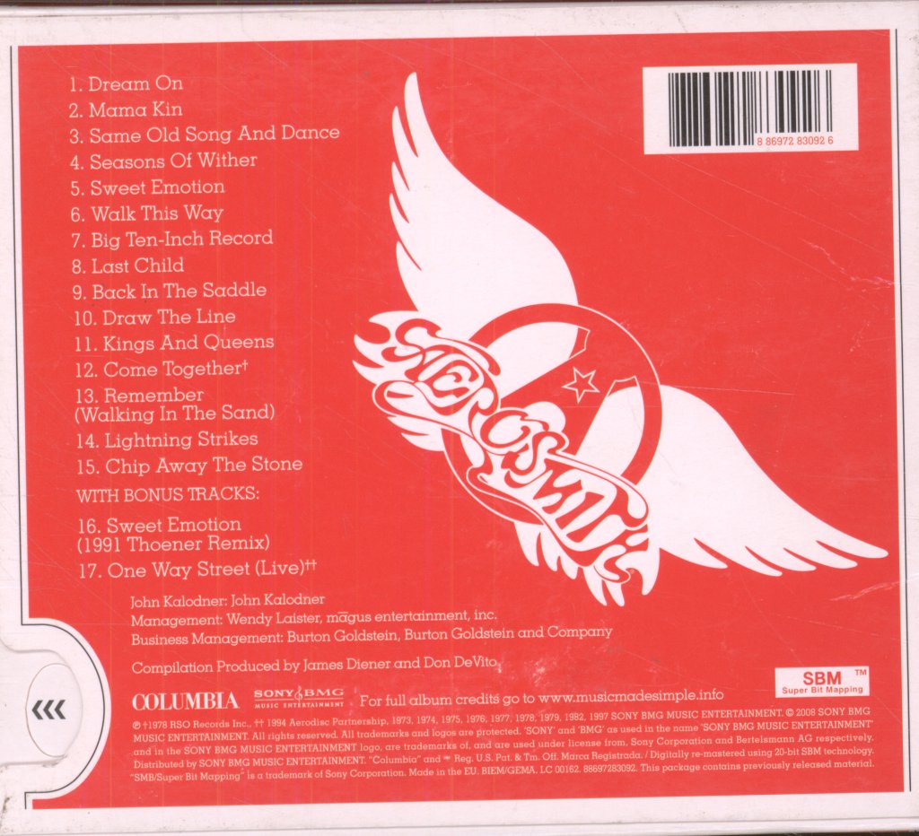 Aerosmith - Aerosmith's Greatest Hits 1973-1988 - Cd