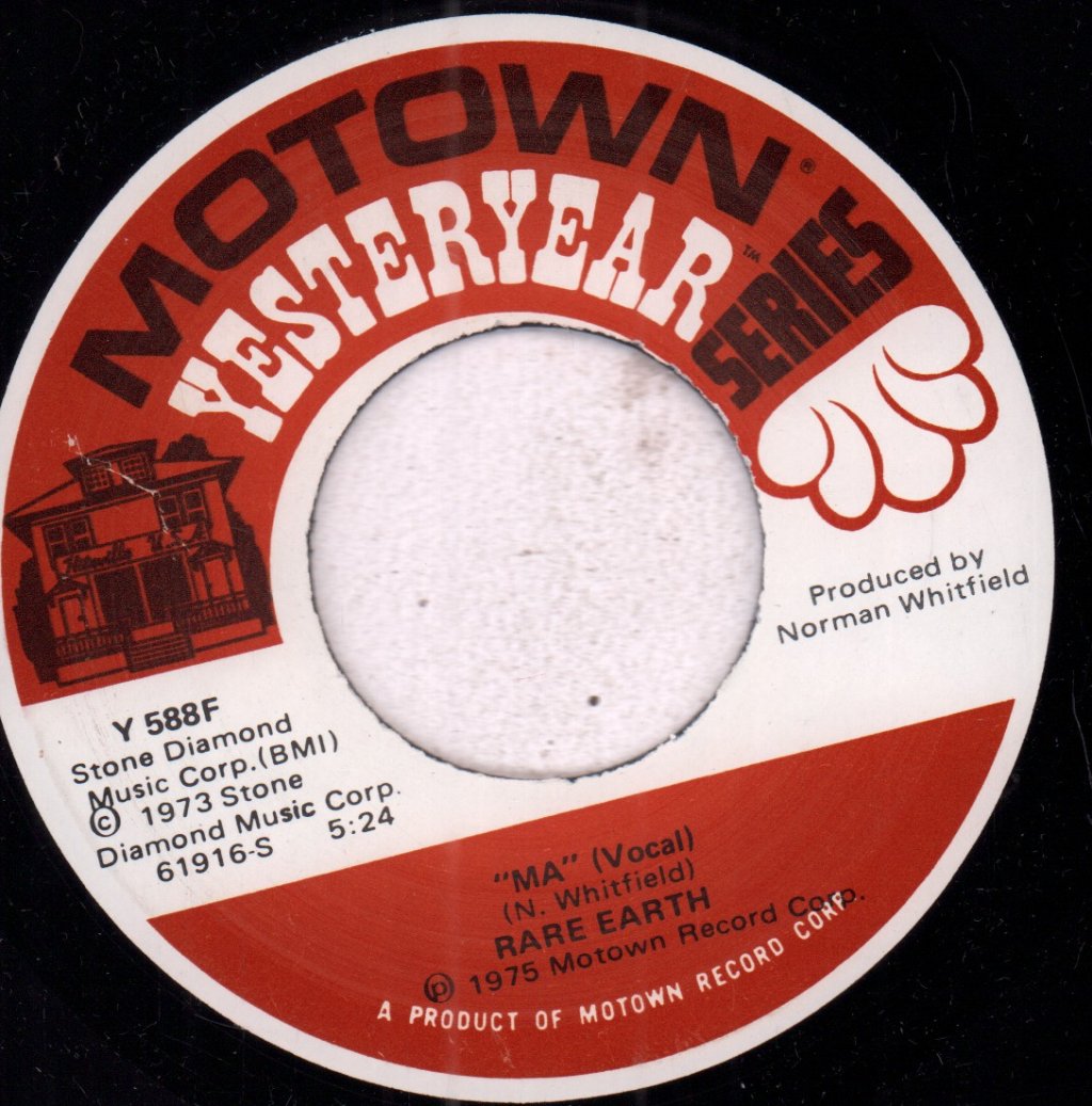 Rare Earth - Ma - 7 Inch