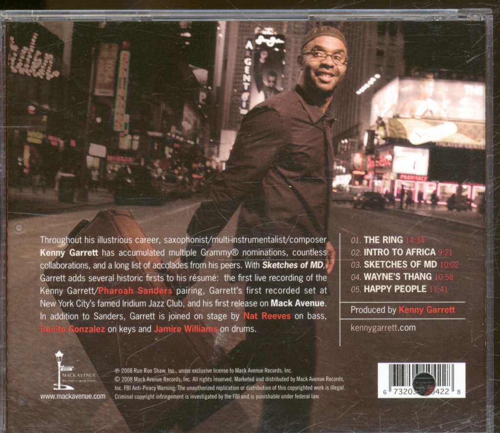 Kenny Garrett - Sketches Of MD (Live At The Iridium Featuring Pharoah Sanders) - Cd