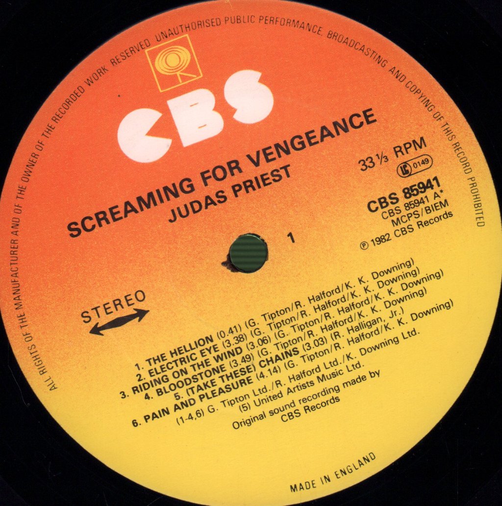 Judas Priest - Screaming For Vengeance - Lp
