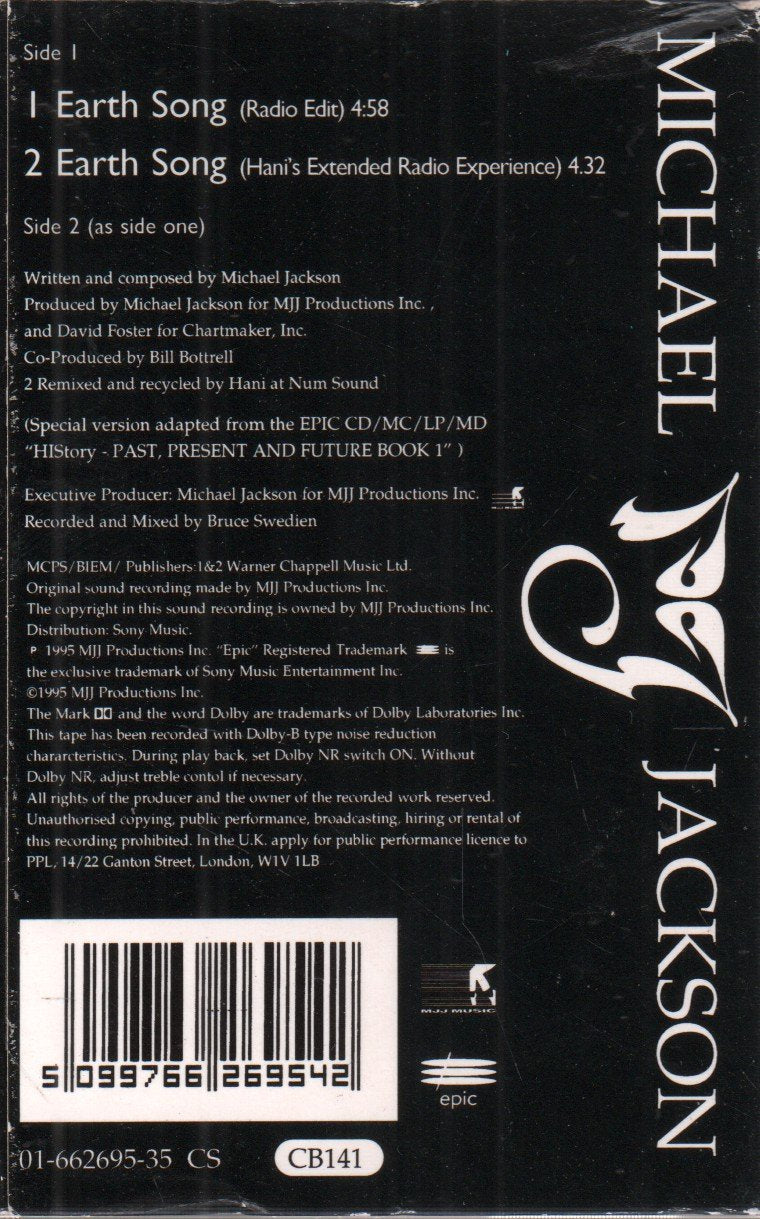 Michael Jackson - Earth Song - Cassette